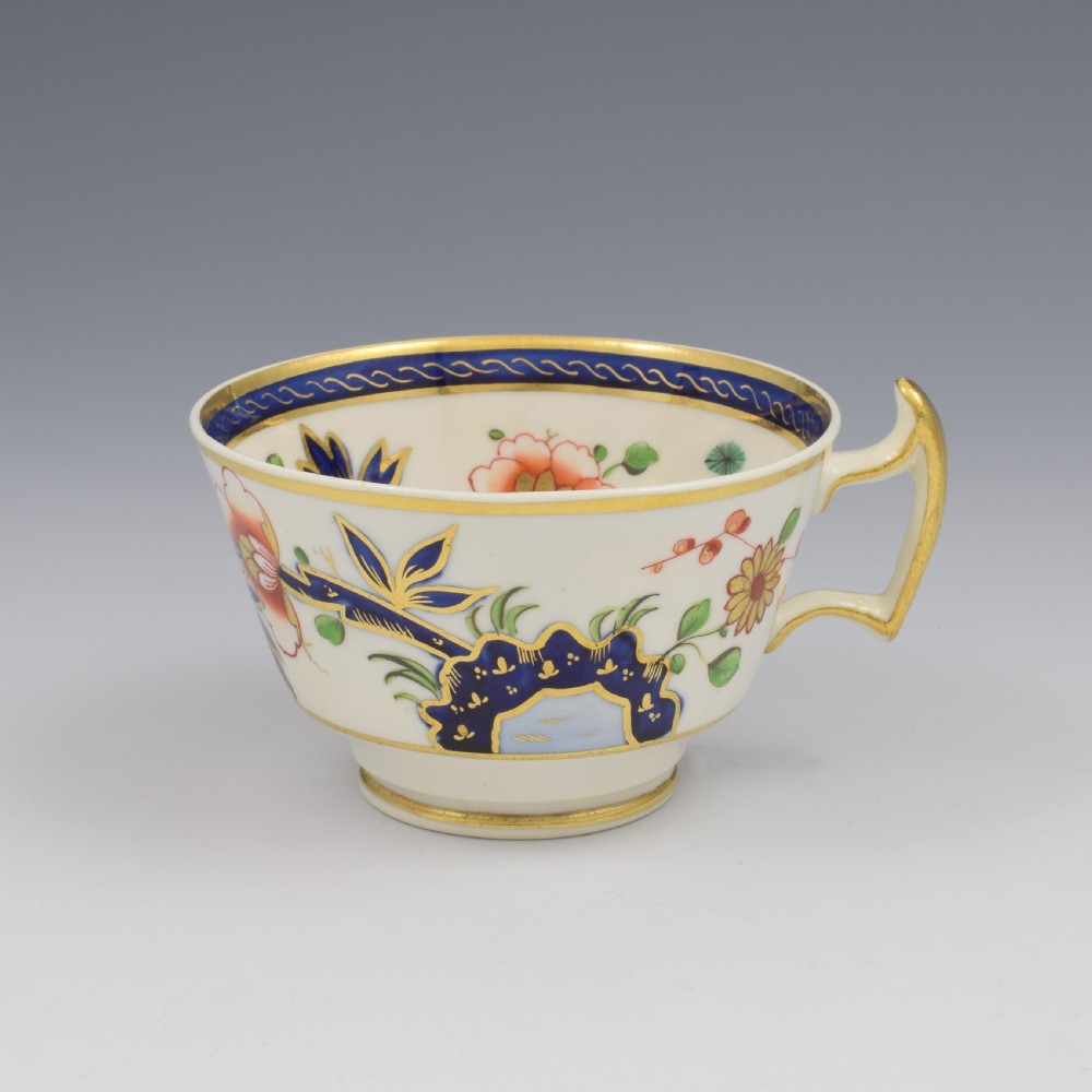 Striking Regency Ridgway Porcelain Kakiemon / Imari Tea Cup & Saucer c.1820 View IV