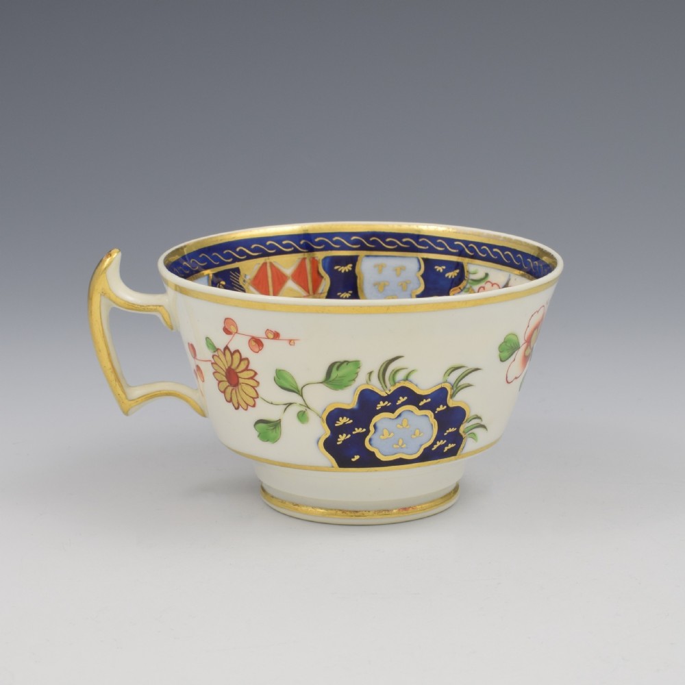 Striking Regency Ridgway Porcelain Kakiemon / Imari Tea Cup & Saucer c.1820 View V