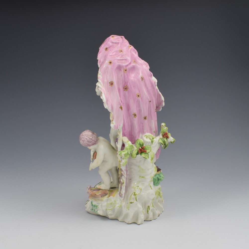 Stunning Derby Porcelain Figure Vulcan Four Classical Seasons Winter c.1760 View IV