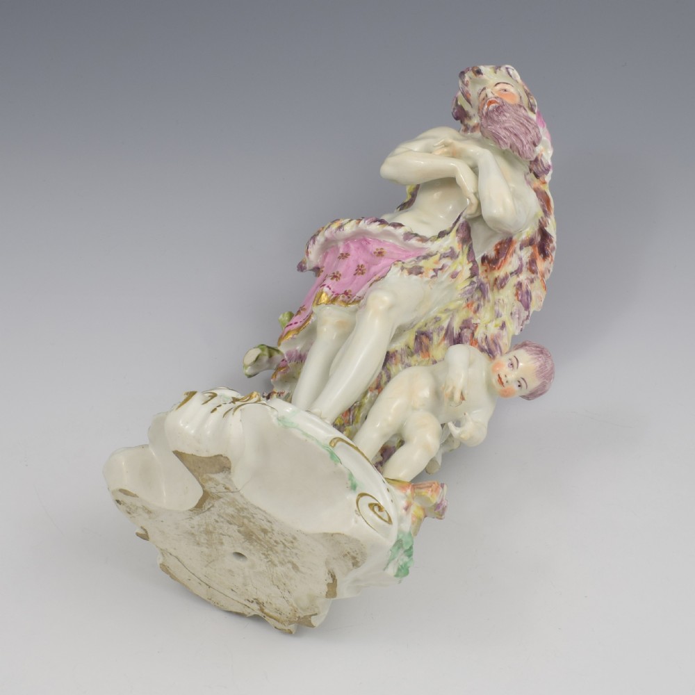 Stunning Derby Porcelain Figure Vulcan Four Classical Seasons Winter c.1760 View XIII