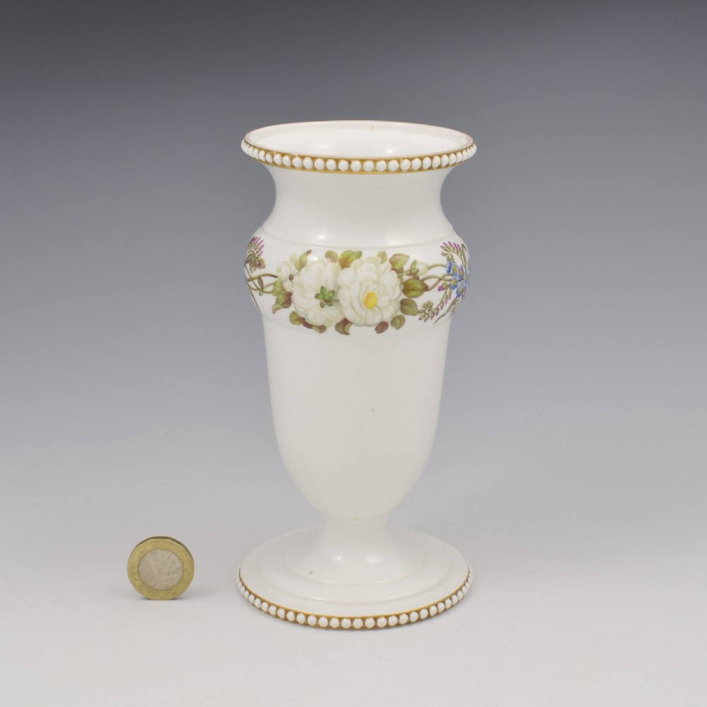 Stunning Georgian Spode Porcelain Beaded Spill Vase c.1815 View II