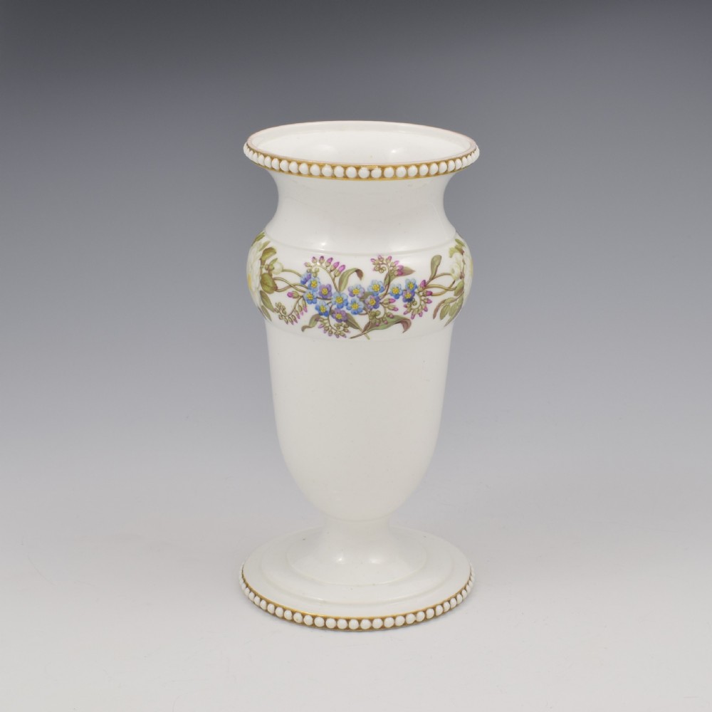 Stunning Georgian Spode Porcelain Beaded Spill Vase c.1815 View III