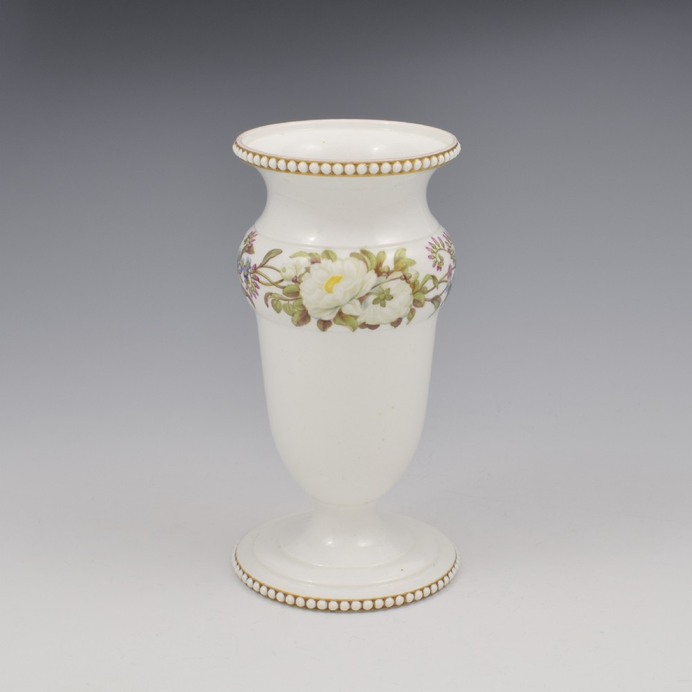 Stunning Georgian Spode Porcelain Beaded Spill Vase c.1815 View IV