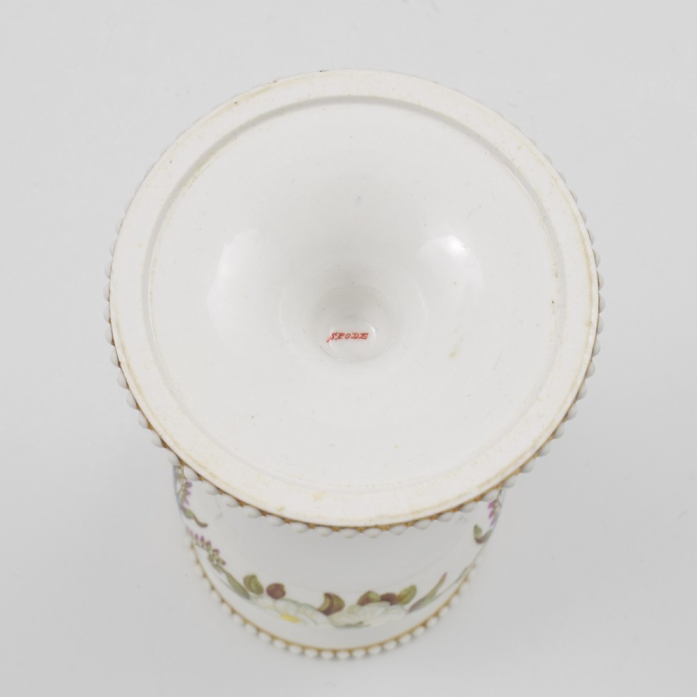 Stunning Georgian Spode Porcelain Beaded Spill Vase c.1815 View XIII