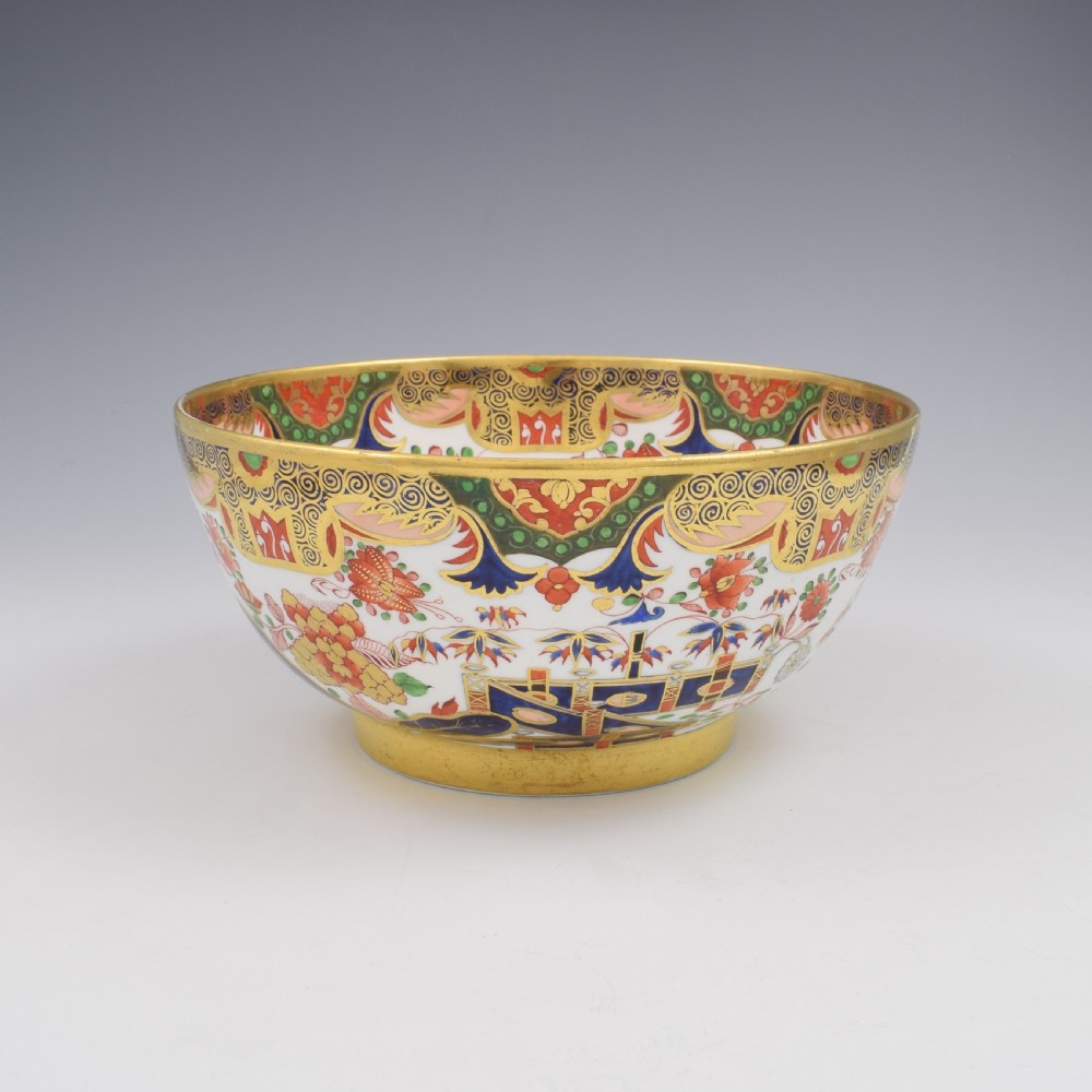 Stunning Spode Porcelain Punch Bowl Imari Pattern 967 c.1810