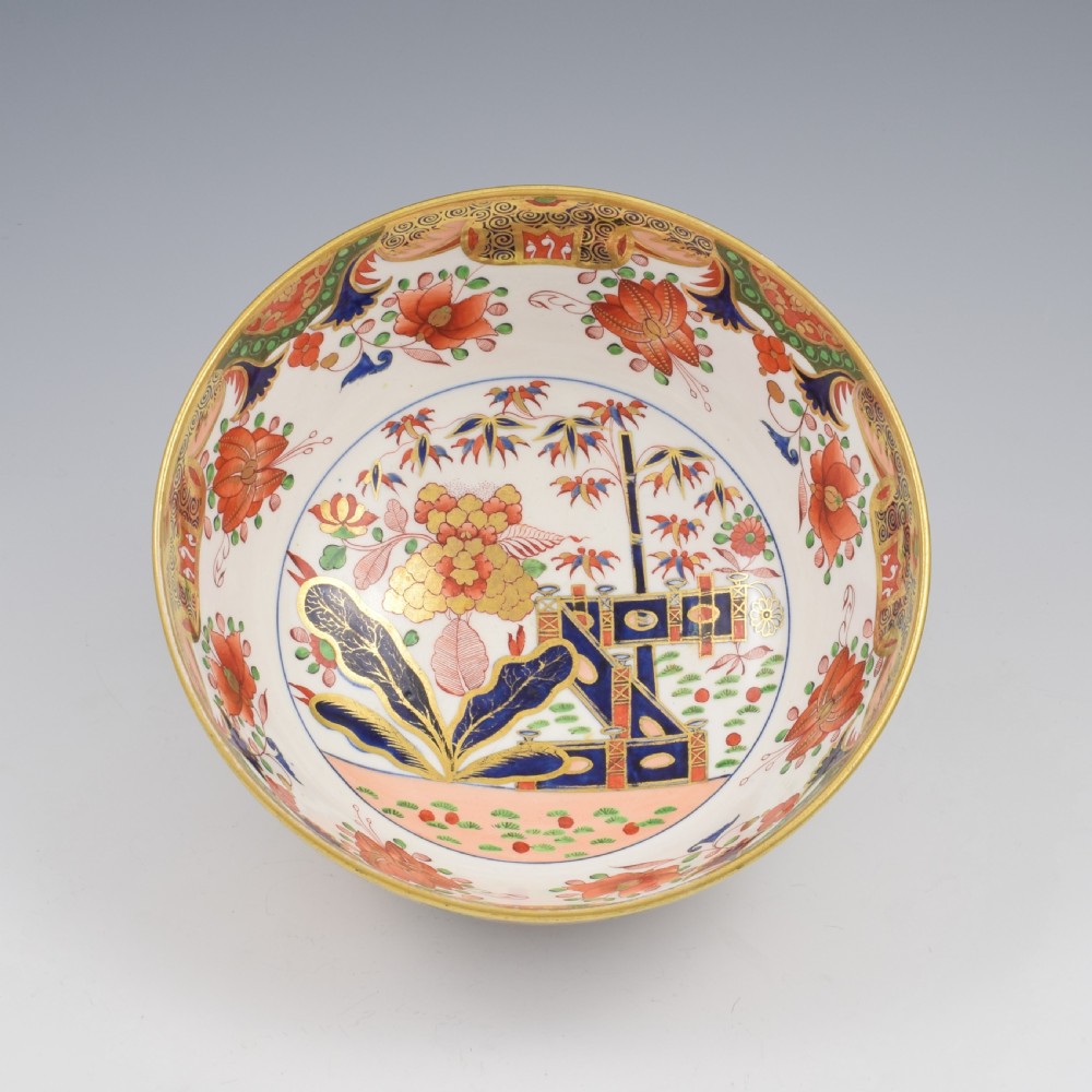 Stunning Spode Porcelain Punch Bowl Imari Pattern 967 c.1810 View V