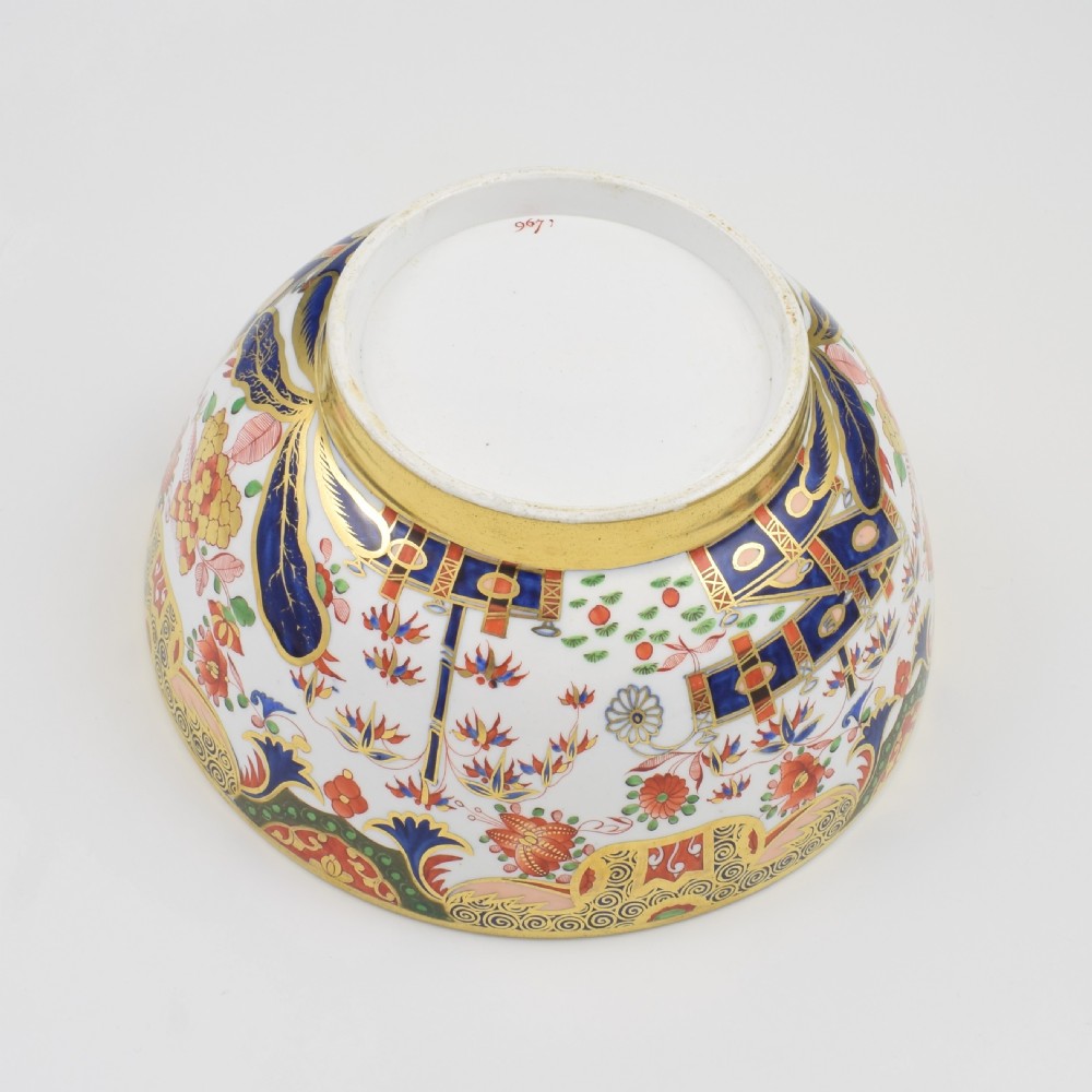 Stunning Spode Porcelain Punch Bowl Imari Pattern 967 c.1810 View XIII