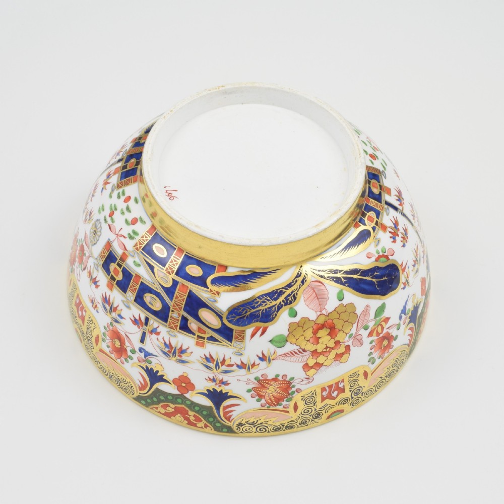 Stunning Spode Porcelain Punch Bowl Imari Pattern 967 c.1810 View XIV