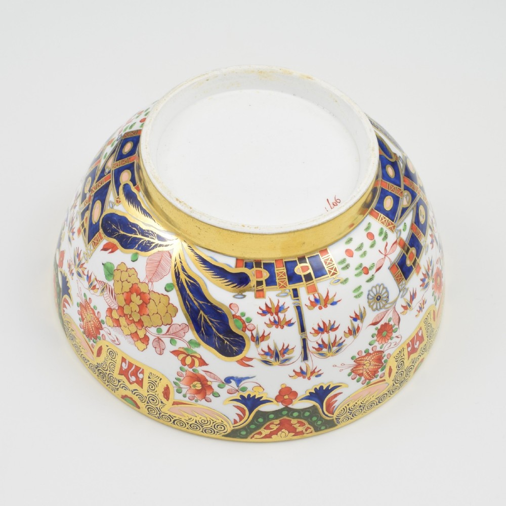 Stunning Spode Porcelain Punch Bowl Imari Pattern 967 c.1810 View XV