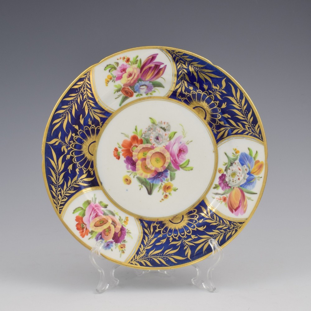 Stunning Georgian Coalport Porcelain Dessert Plate c.1805-1810