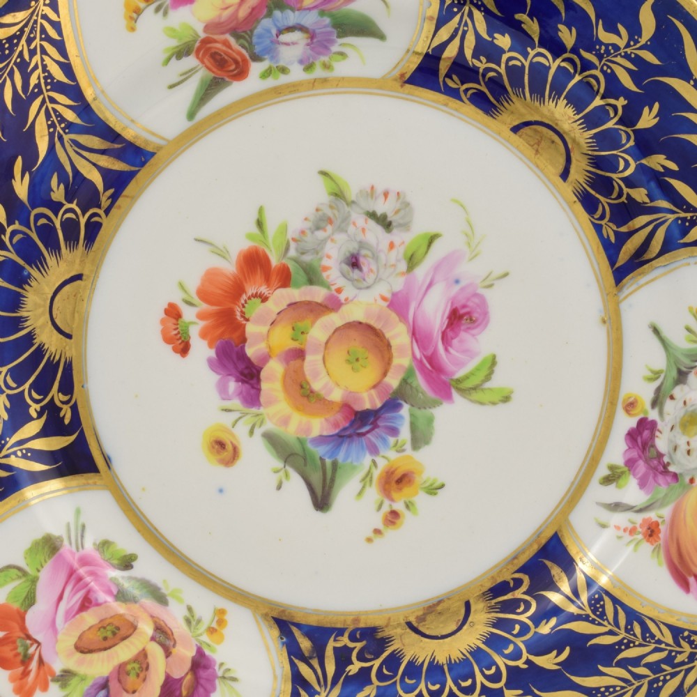 Stunning Georgian Coalport Porcelain Dessert Plate c.1805-1810 View II