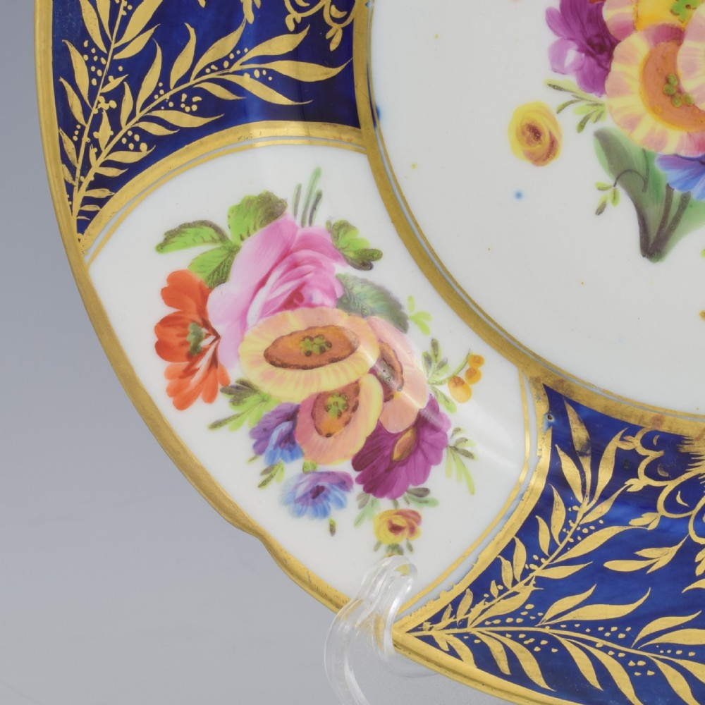 Stunning Georgian Coalport Porcelain Dessert Plate c.1805-1810 View IV