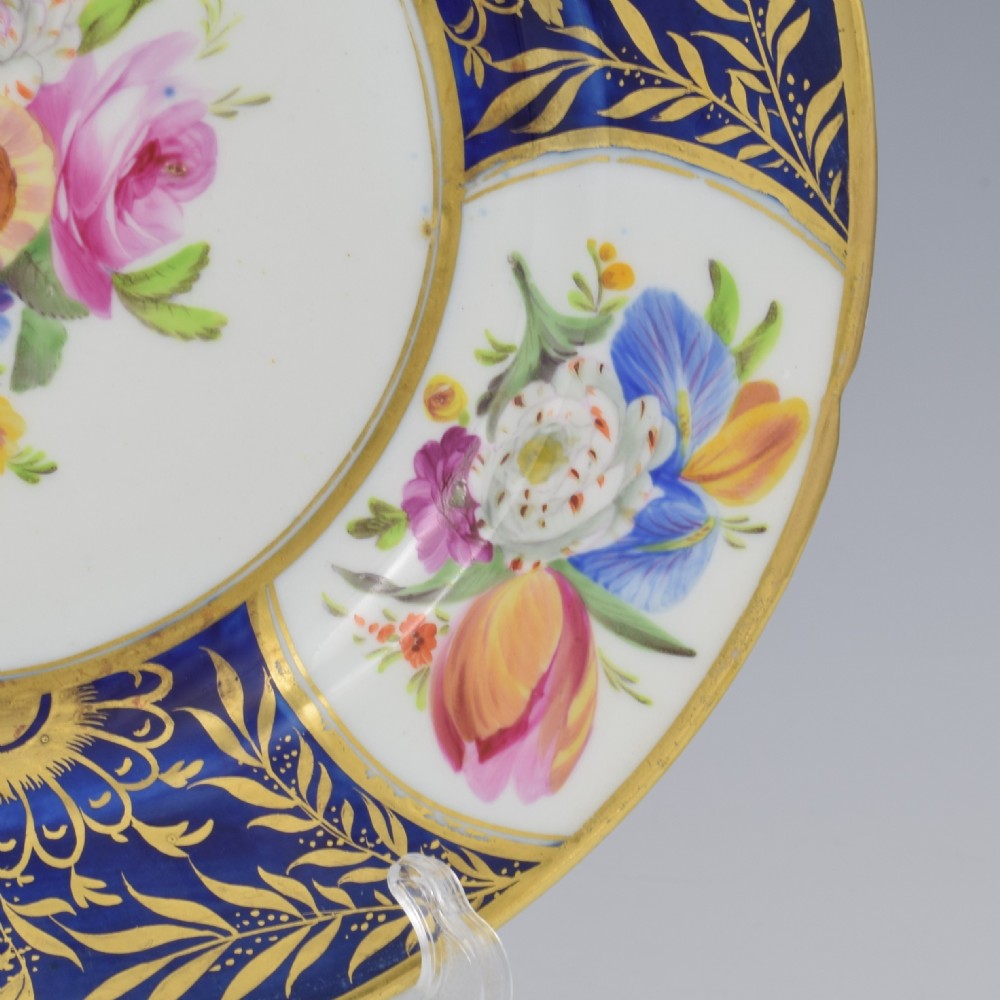 Stunning Georgian Coalport Porcelain Dessert Plate c.1805-1810 View V