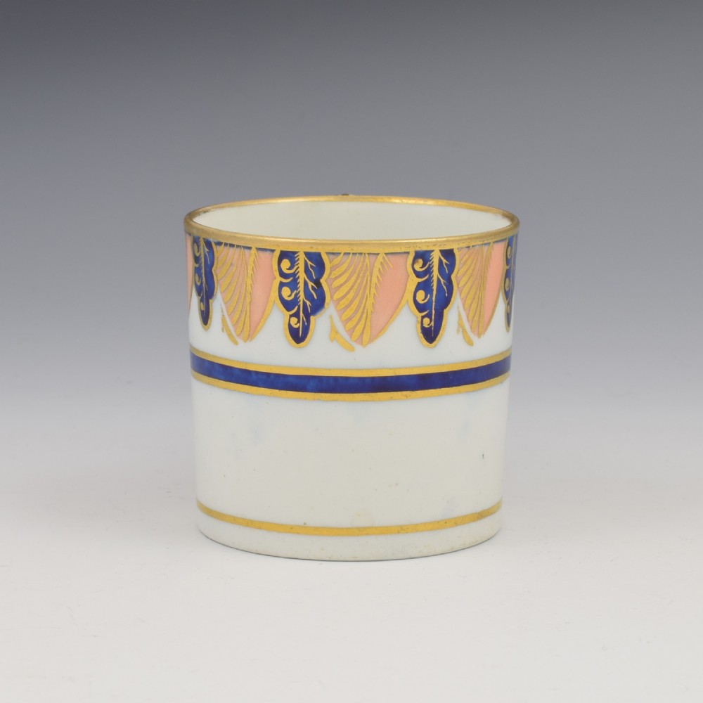 Lovely Regency John Rose Coalport Porcelain Coffee Can View II