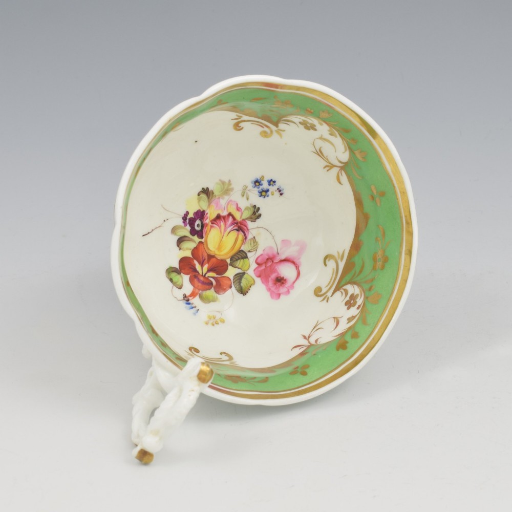 Stunning Regency Porcelain Factory 22 Teacup & Saucer c.1825 View VIII