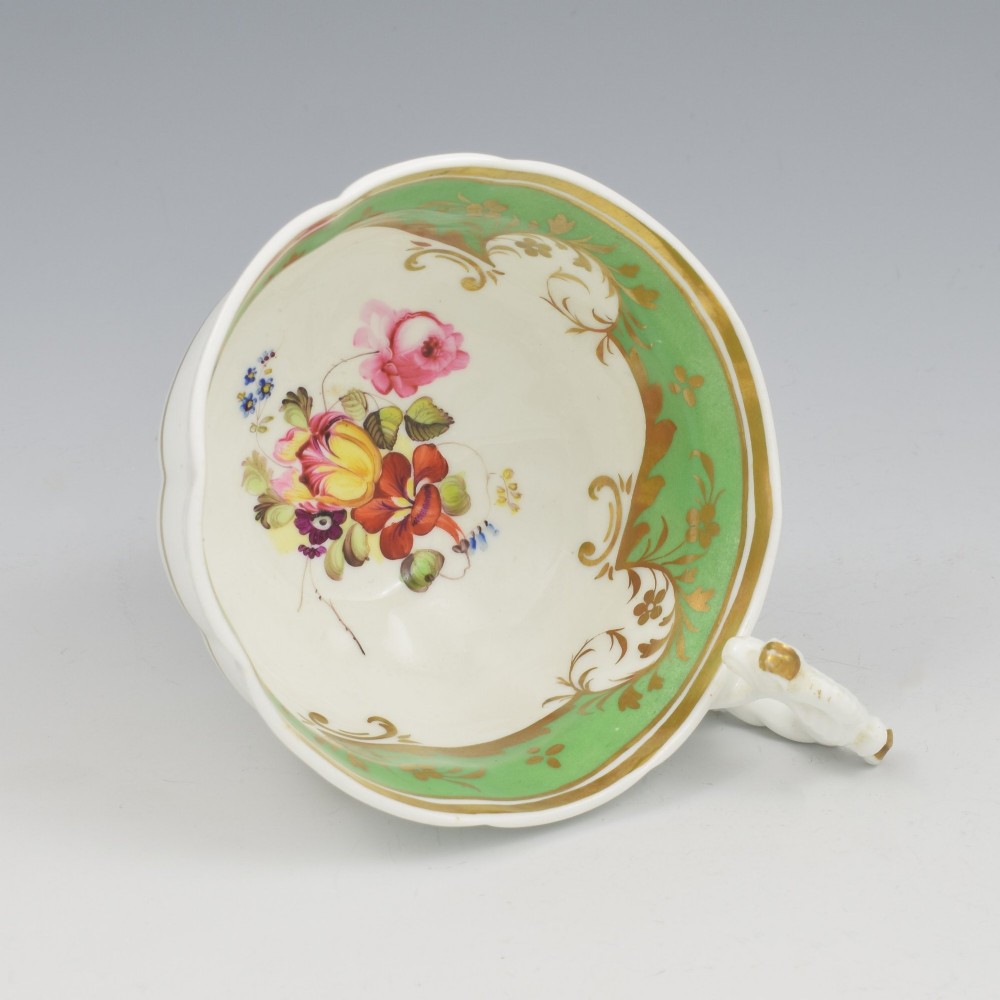 Stunning Regency Porcelain Factory 22 Teacup & Saucer c.1825 View IX