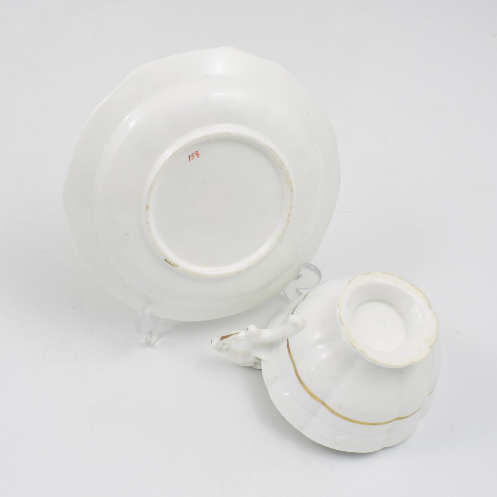 Stunning Regency Porcelain Factory 22 Teacup & Saucer c.1825 View XII