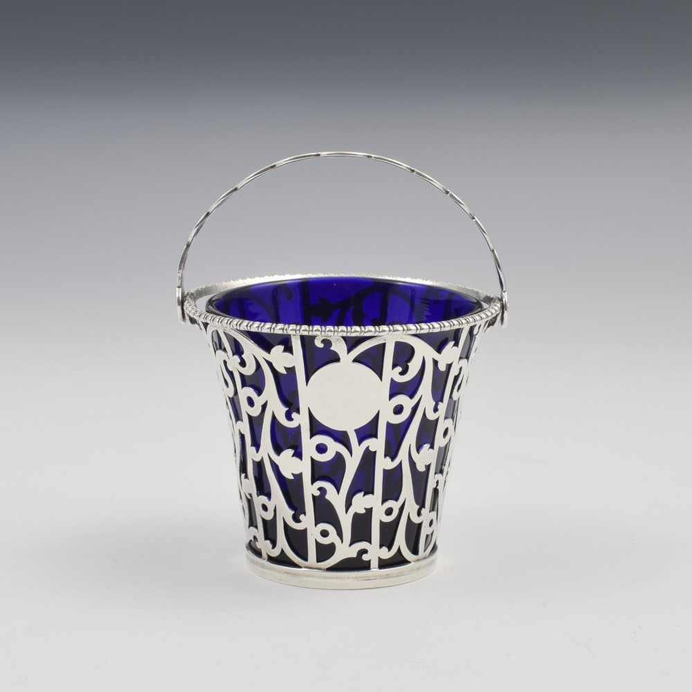 Superb Georgian Pierced Silver Cream Pail / Sugar Basket Aldridge & Green 1769