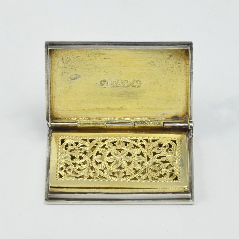 William IV Sterling Silver Novelty Book Vinaigrette 1833 Taylor & Perry View X