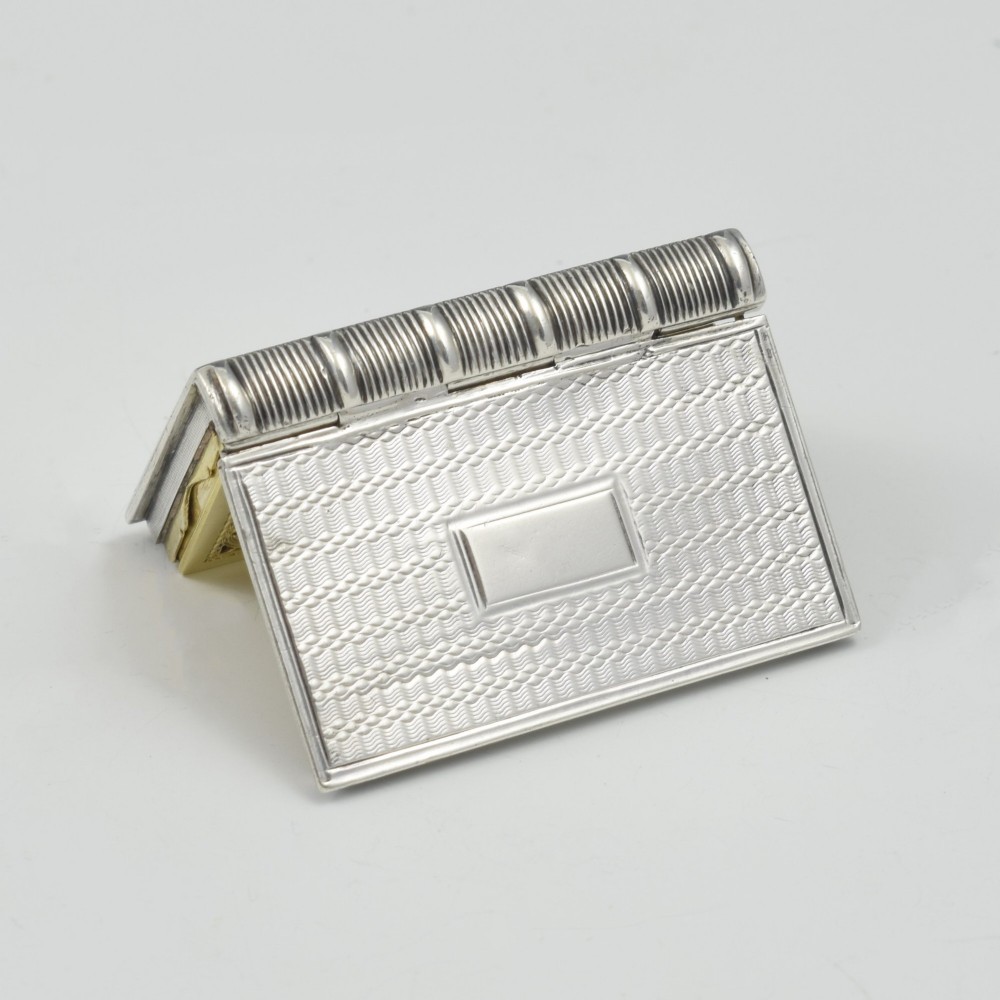 William IV Sterling Silver Novelty Book Vinaigrette 1833 Taylor & Perry View XII