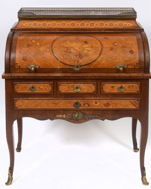 19ct  French Marquetry Desk