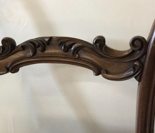 GOOD SET OF 4 FINELY CARVED VICTORIAN CHAIRS - ADDITIONAL PHOTO 4