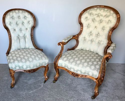 Pair Victorian Chairs