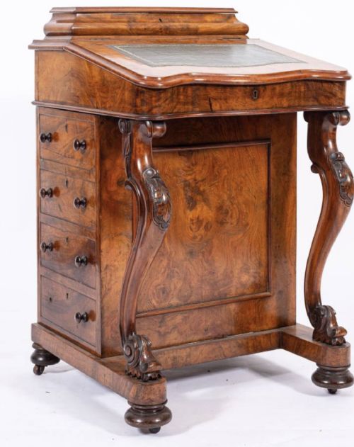 WALNUT DAVENPORT CIRCA 1875