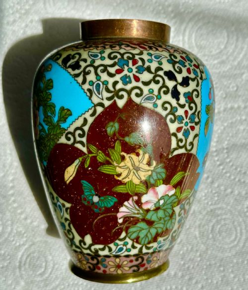 CLOISONNE VASES CIRCA 1900 - ADDITIONAL PHOTO 7