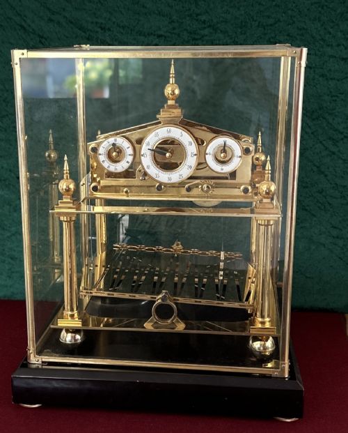 Rare Clock.congreve, Rolling Ball Clock.table Clock.library Clock