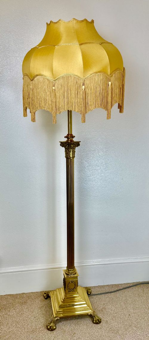 Victorian Telescopic Standard Lamp Circa 1880