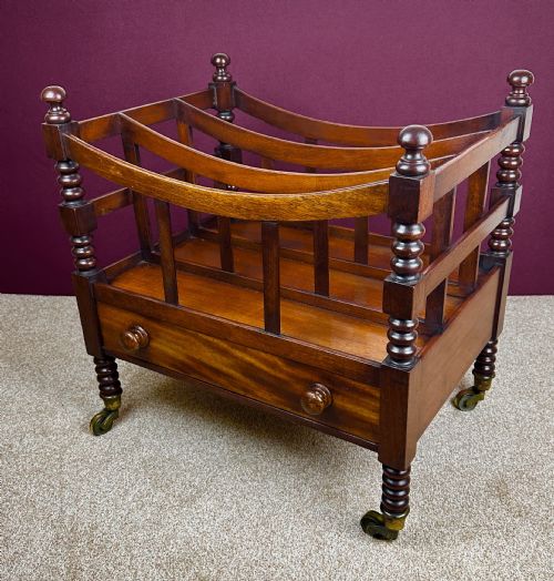 Georgian Canterbury, Circa 1810. Magazine Rack.