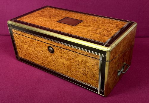 A Good and Large V.i.p. Stationery Box Circa 1881.Campaign. Writing Box.