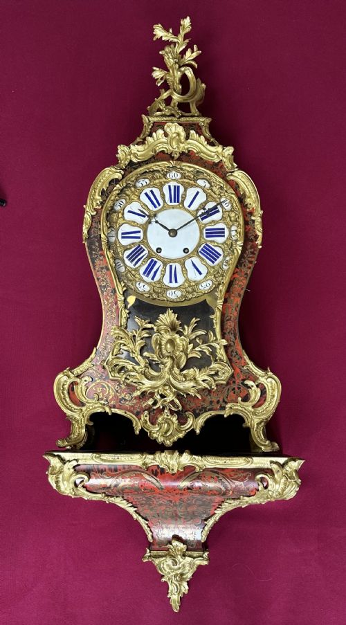 Boulle Clock Over 4 Ft (130cm) High Circa 1860. French Mantel or Table Clock.