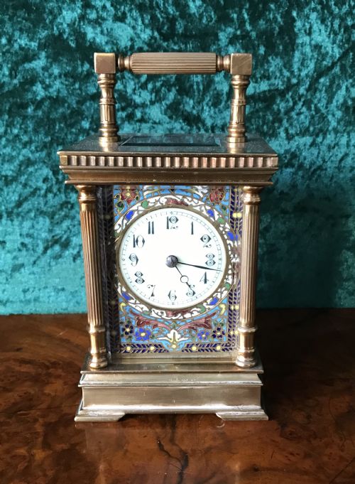 Champleve Carriage Clock So 1900