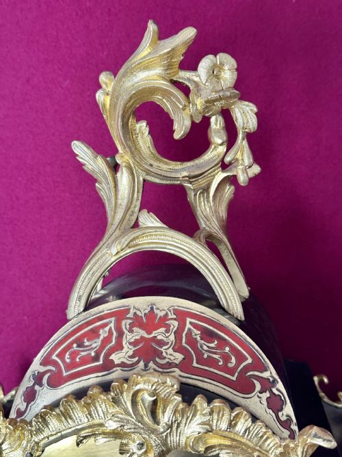 fig 1. A good and large Boulle Clock circa 1870