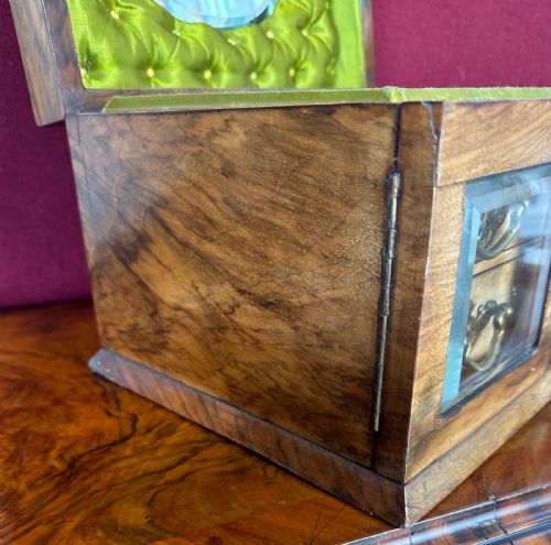 WALNUT JEWELLERY BOX CIRCA 1890 SEWING WORKBOX - ADDITIONAL PHOTO 1
