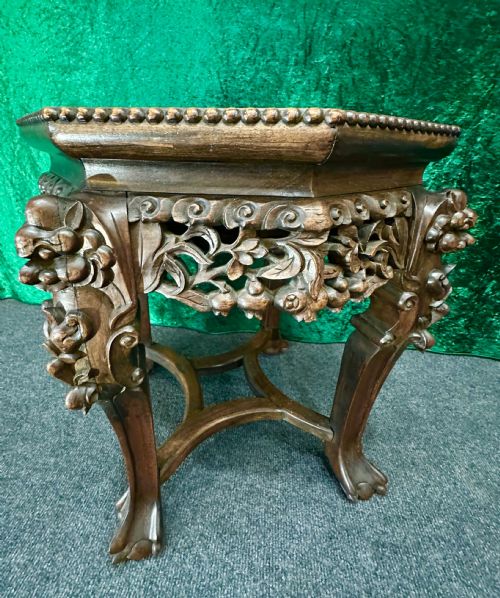 CHINESE PADOUK STAND CIRCA 1900 - ADDITIONAL PHOTO 2