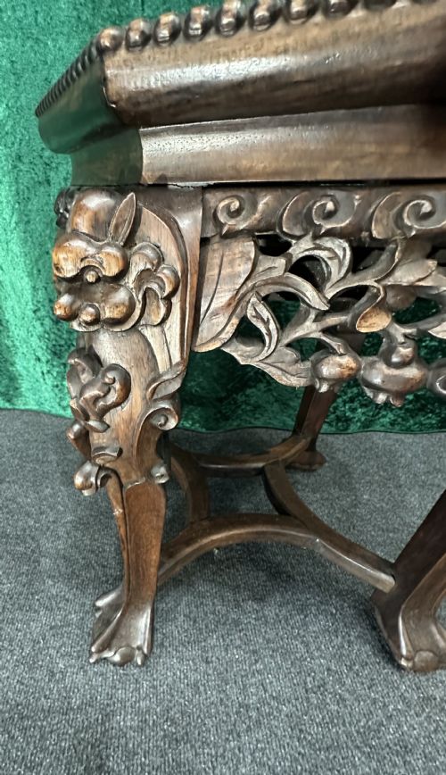 CHINESE PADOUK STAND CIRCA 1900 - ADDITIONAL PHOTO 4