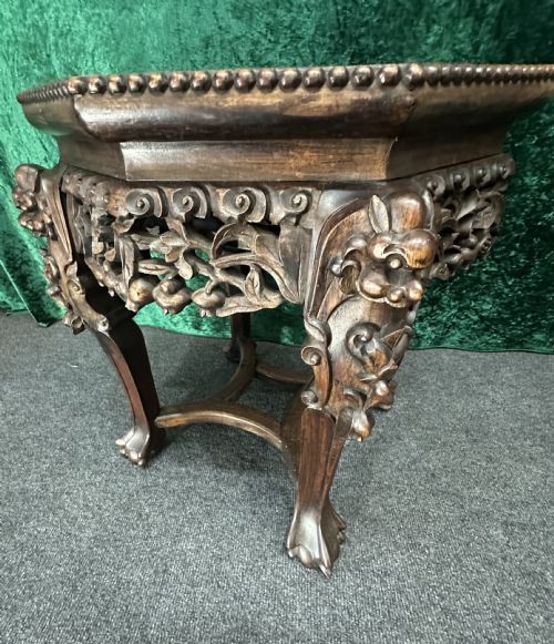 CHINESE PADOUK STAND CIRCA 1900 - ADDITIONAL PHOTO 6