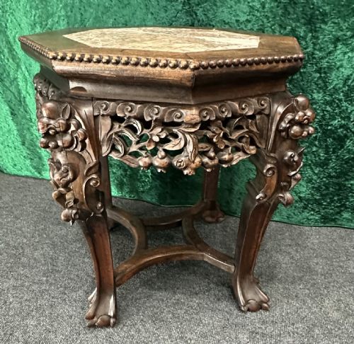 CHINESE PADOUK STAND CIRCA 1900 - ADDITIONAL PHOTO 7