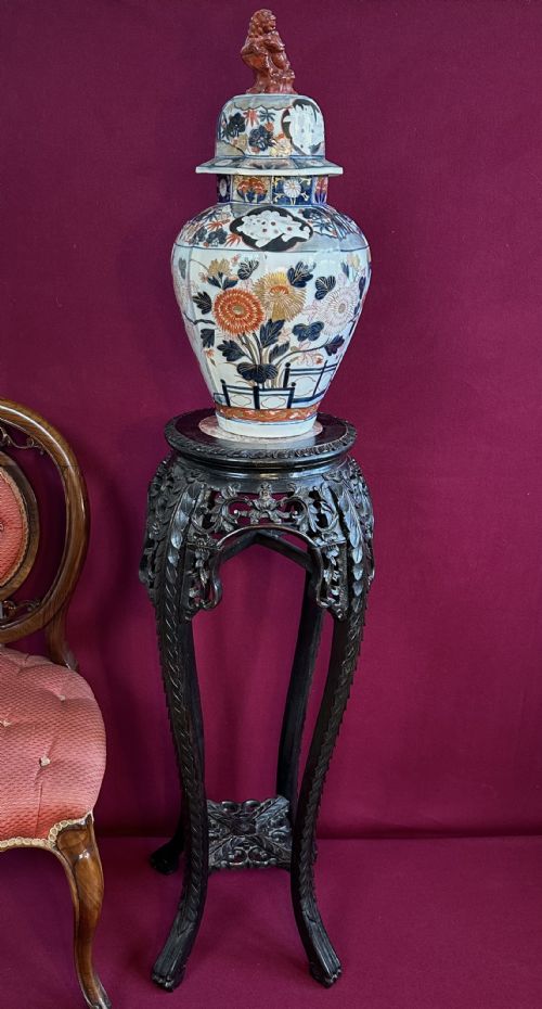 A FINE VASE AND COVER DECORATED IN THE EDO MANNER CIRCA 1910 FRENCH VASE - ADDITIONAL PHOTO 7