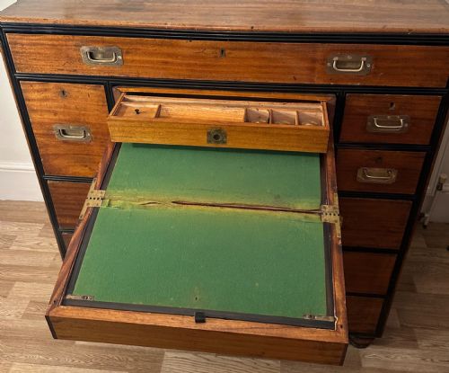 MILITARY CAMPAIGN CAMPHOR WOOD CIRCA 1890 - ADDITIONAL PHOTO 4