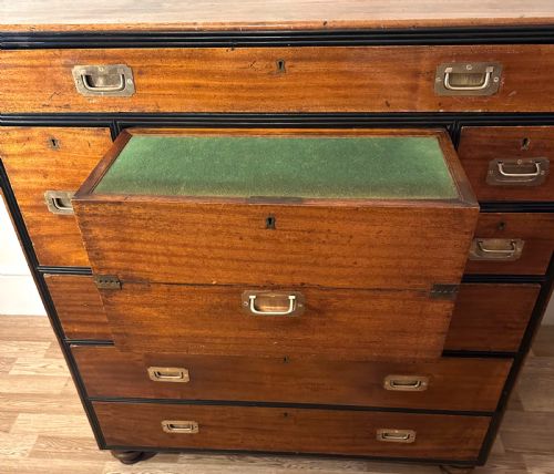 MILITARY CAMPAIGN CAMPHOR WOOD CIRCA 1890 - ADDITIONAL PHOTO 5