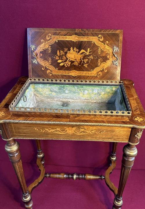 JARDINIEREOCCASIONAL SIDE TABLE WINE COOLERCIRCA 1890 - ADDITIONAL PHOTO 7