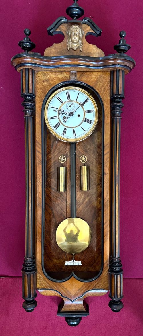 Wall Clock eight day striking circa 1880