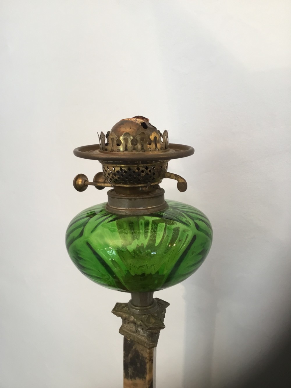 Art Nouveau oil lamp SOLD View III