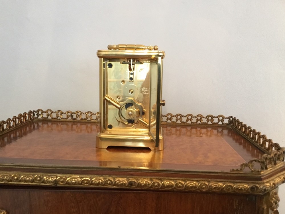 Asprey 8 day carriage timepiece  View V