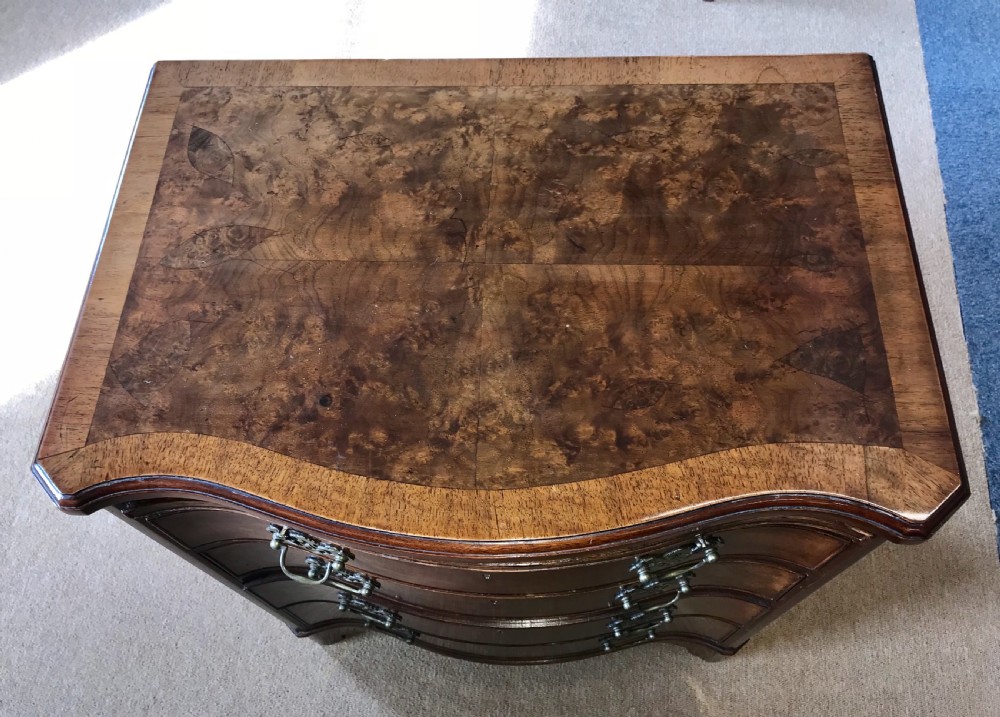  Walnut Serpentine chest  View IV