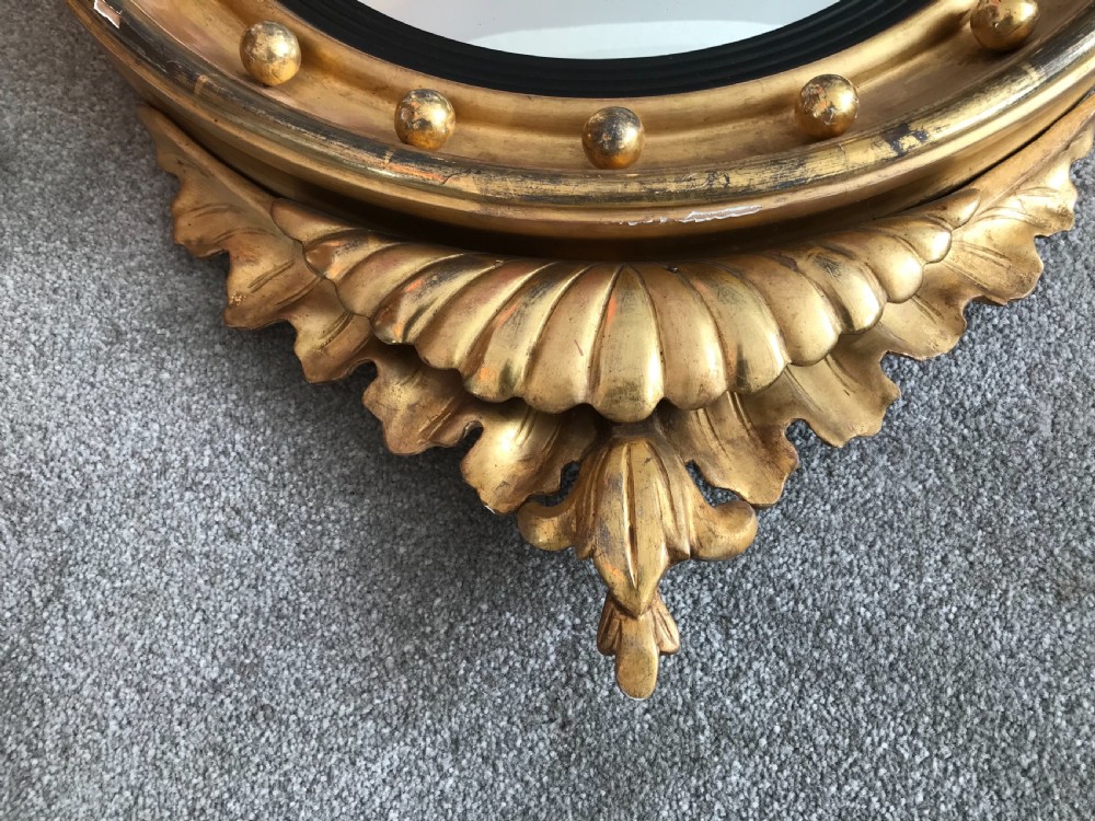  19th century convex mirror surmounted  by any eagle  View III